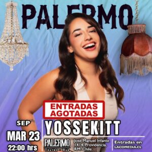 Yossekitt "Liberado" en Palermo 23.09 - Agotado