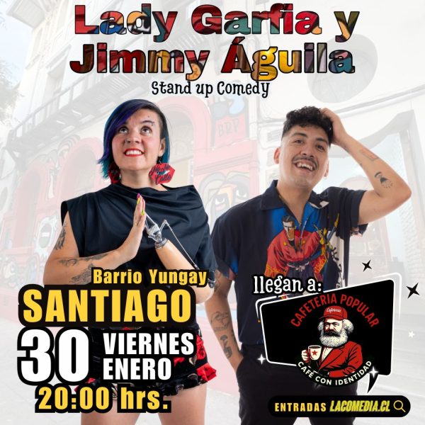 Lady Garfia y Jimmy Águila