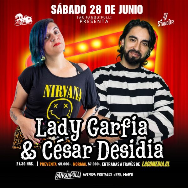 Lady Garfia y César Desidia