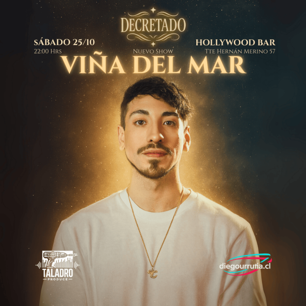 Diego Urrutia en Viña del Mar 25.10 Show 22 hrs.