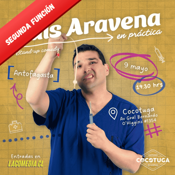 Luis Aravena en Antofagasta 19:30 hrs