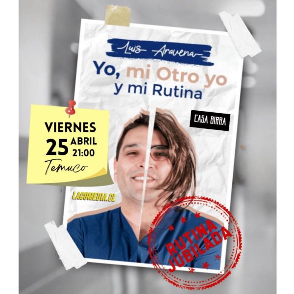 Luis Aravena en Temuco 25.04 - AGOTADO