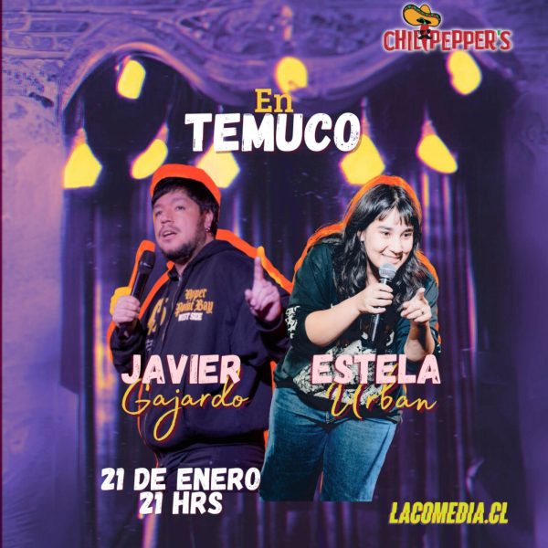 Javier Gajardo y Estela Urban en Temuco el 21.01