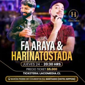 Fa Araya y Harina Tostada en Hidder Bar