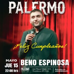 Beno Espinosa en Palermo 15.05